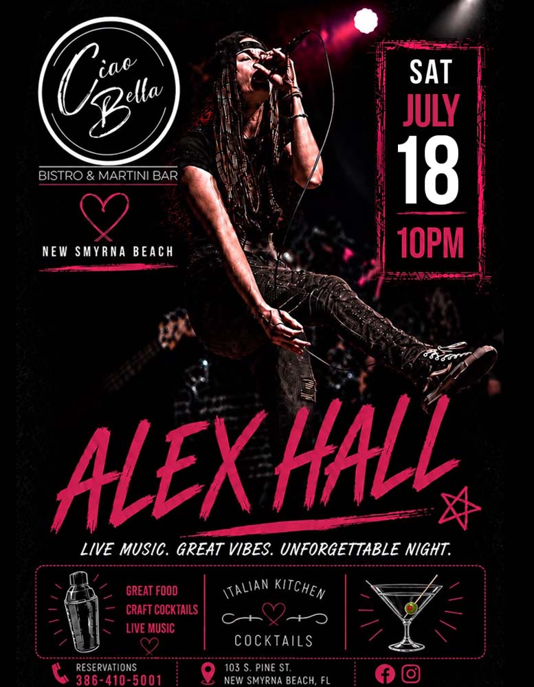 Alex Hall Ciao Bella Concert July 18